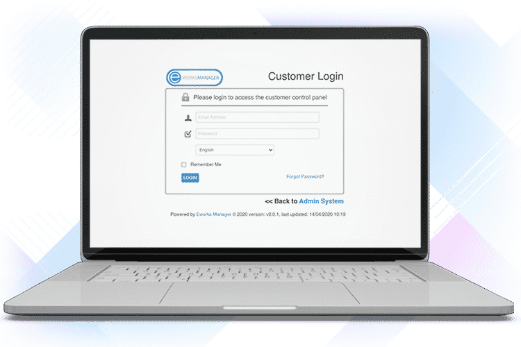 CRM System - Customer Login Portal