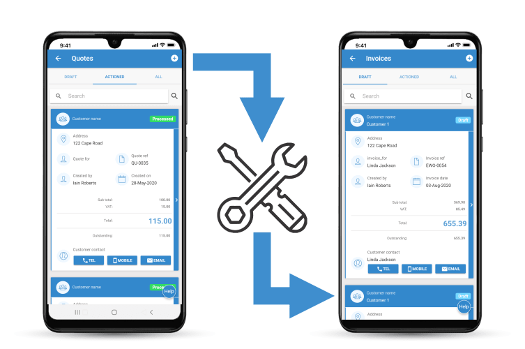 Estimate Software - Convert Quotes to Jobs to Invoices