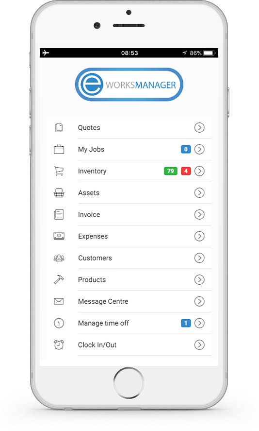 Eworks Manager Mobile App