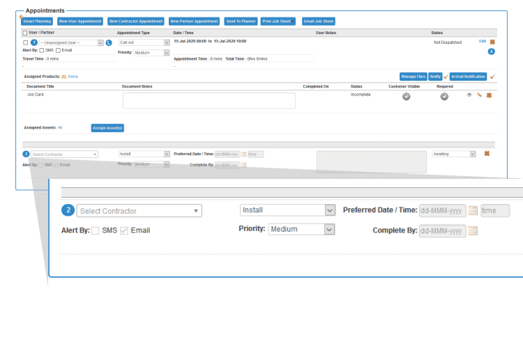 Estate Maintenance Software - Contractor and sub-contractor appointments - Work Order Software