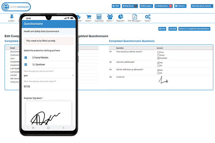 Field Service Questionnaires