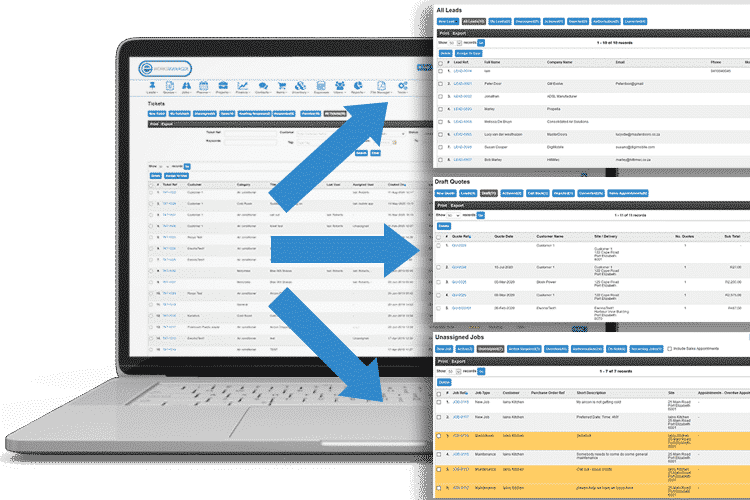 Help Desk Software - Convert tickets to leads, jobs, quotes and more