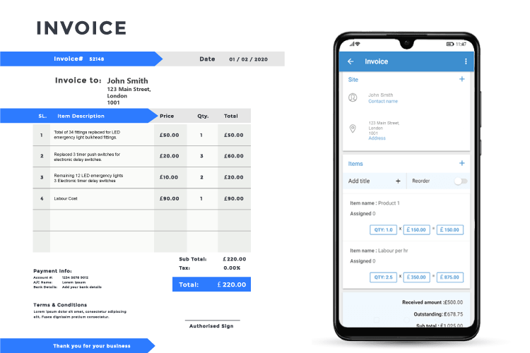 Invoice Software - Create and Send Invoices After Job Completion