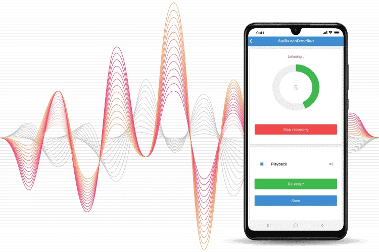 Employee Time Tracker App - Approve jobs via audio method