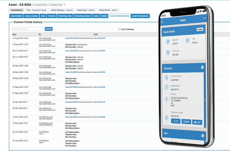 Asset Maintenance Software - keep track of your assets full history