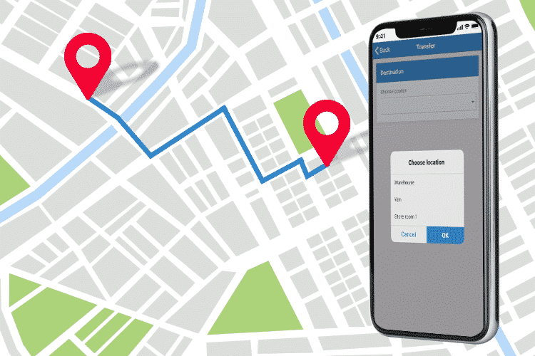 Mobile Inventory App - Transfer Stock Location