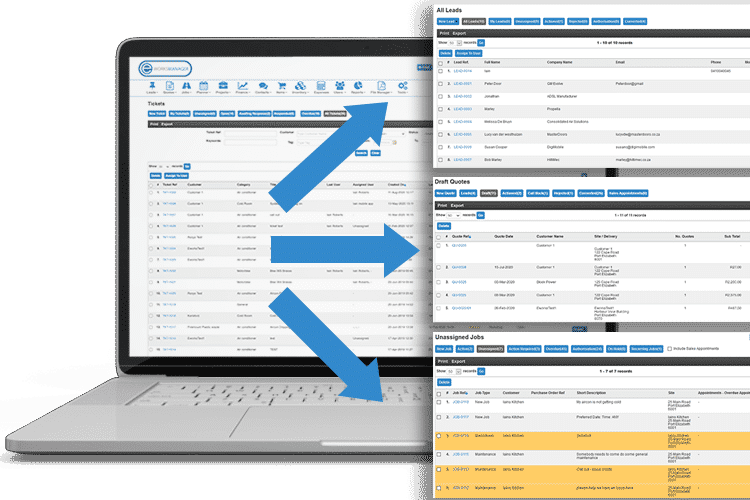 Help Desk Software - Convert tickets to leads, jobs, quotes and more