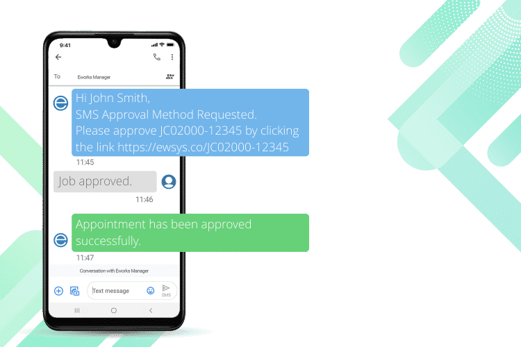 Service Management System- SMS Job Approval