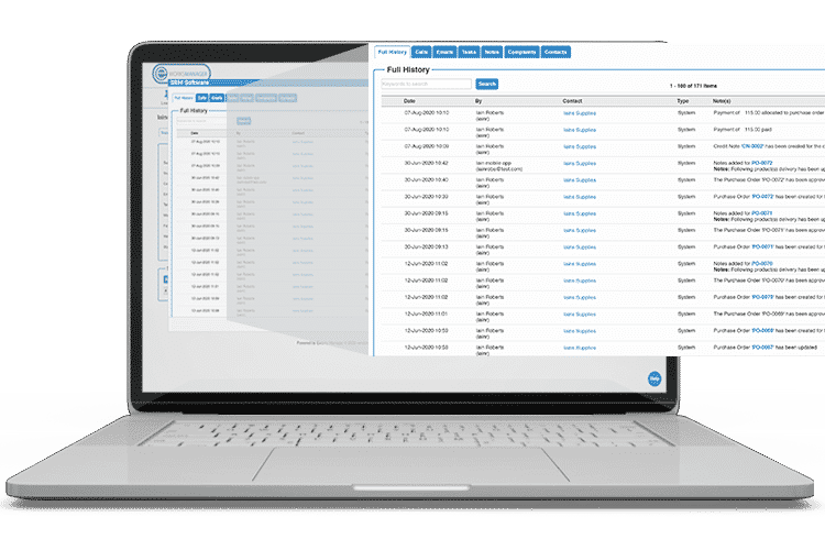 CRM Feature - Full Supplier History