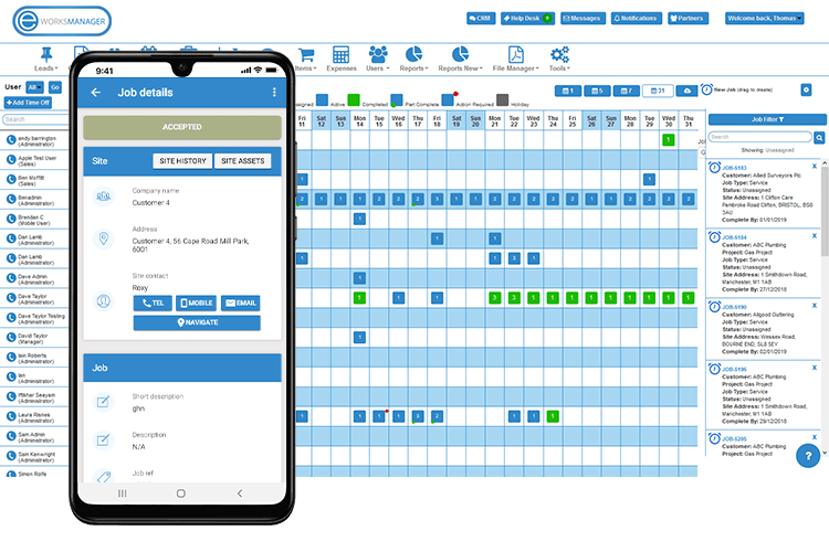 Job Scheduling Using Our Mobile App