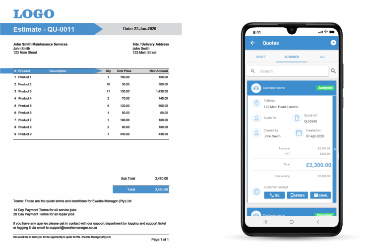 Customised Quote Templates