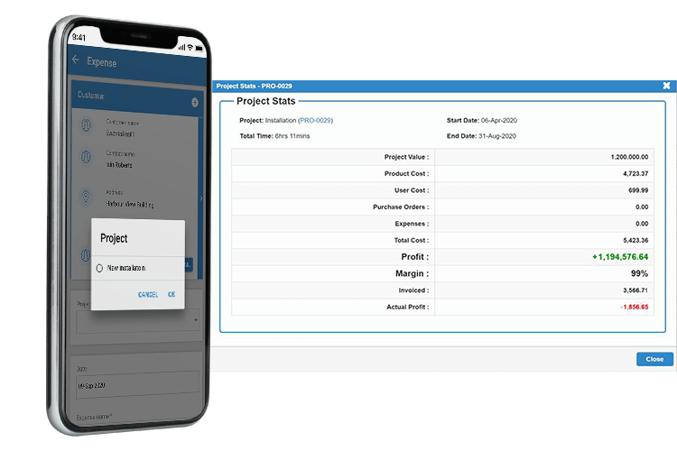Track Job and Project Expenses Efficiently - Mobile App