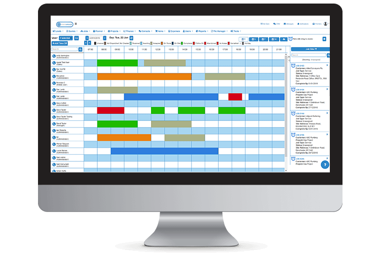 Real-time Job Tracking Software