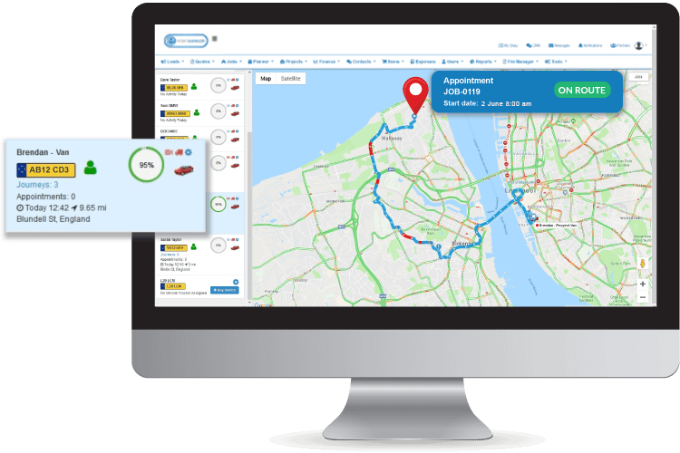 Double Glazing Software - Track your technicians in the field