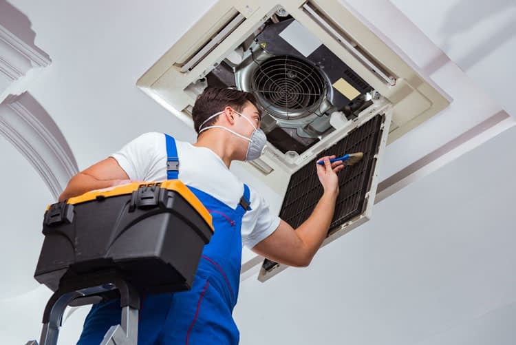 HVAC Technician working