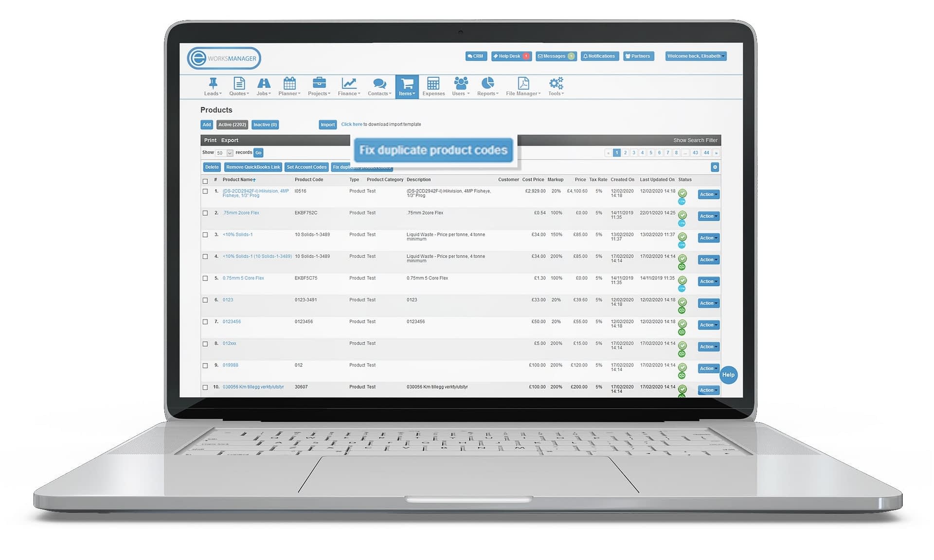 Fix duplicate product codes