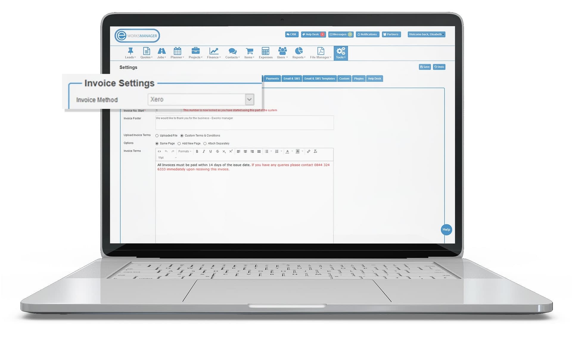 To set up Xero the integration