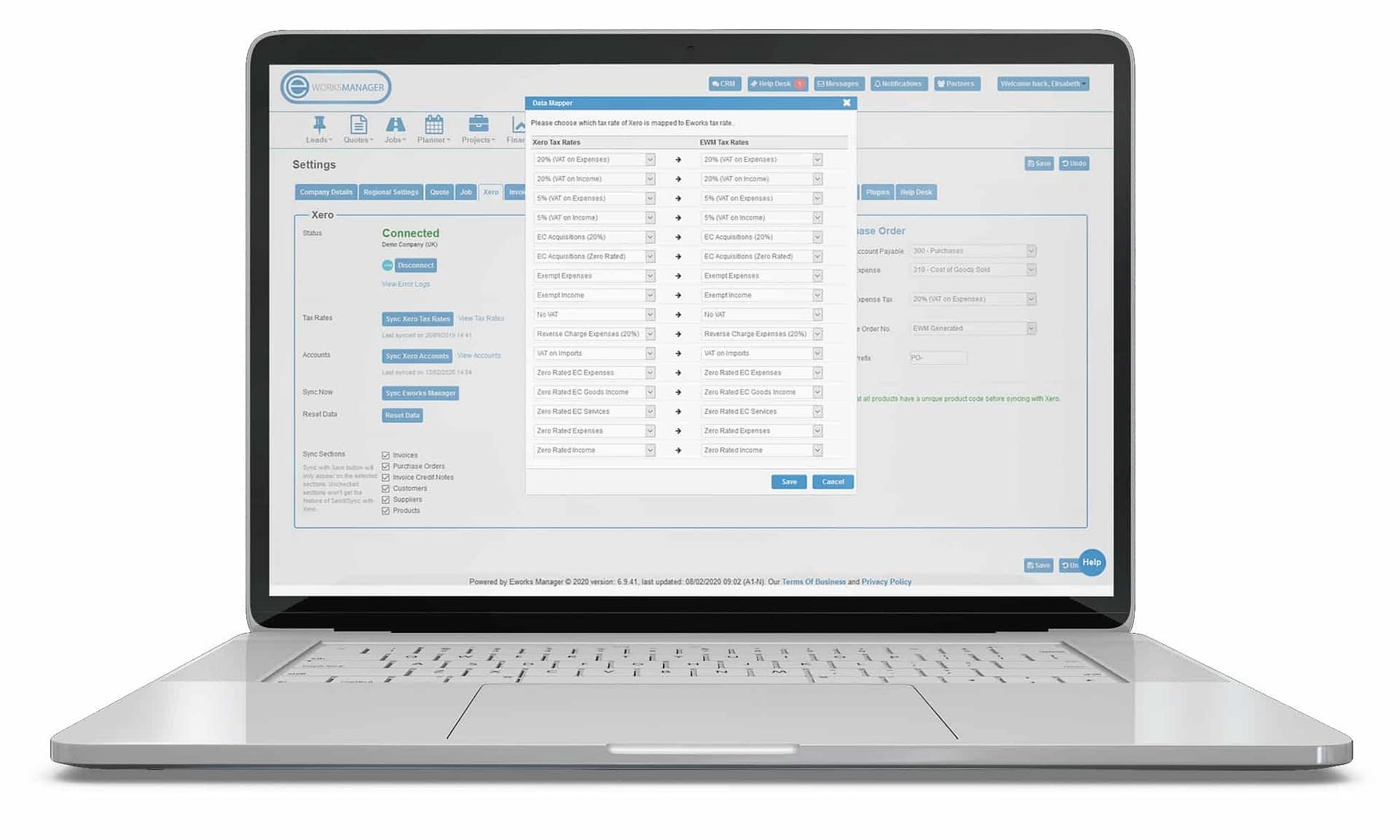 Sync with Eworks