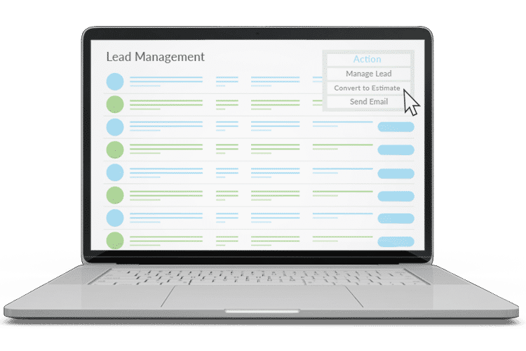 ERP Software - Convert Leads to Estimates