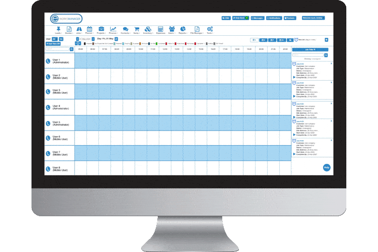 Manage your workload with our job management system