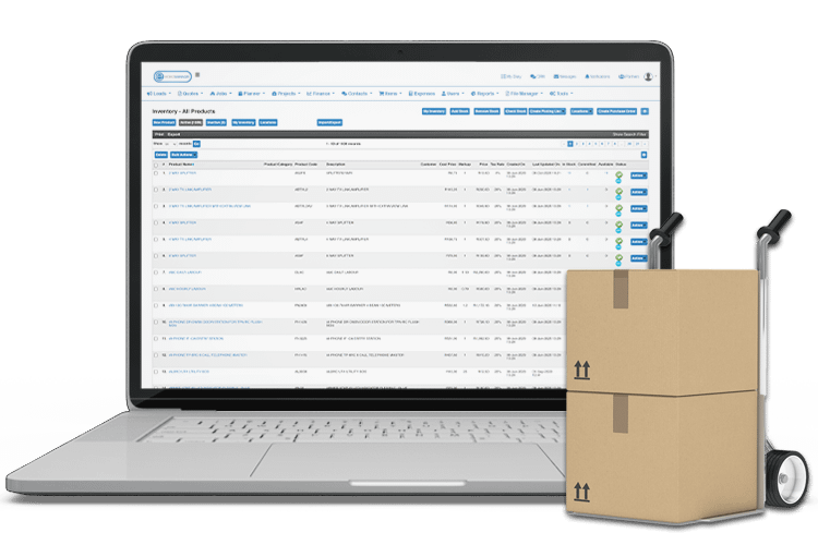 Keep track of your technicians Inventory and Stock with our easy-to-use Management System