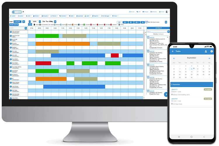 Mobile Workforce Management - Plan and Schedule Jobs in Advance