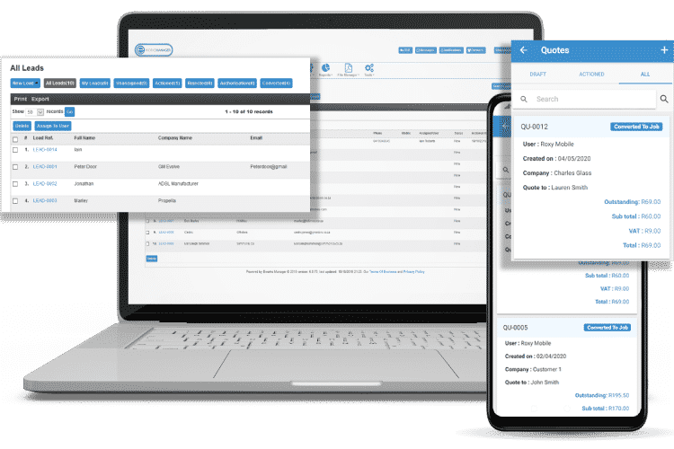 Task Management Software - Track Leads and Quote On-site