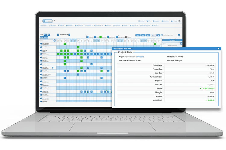 Project Scheduling System - Expense Management