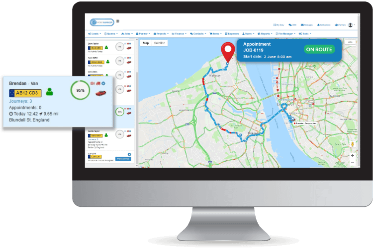 Fleet Management Software - Track your technicians in the field