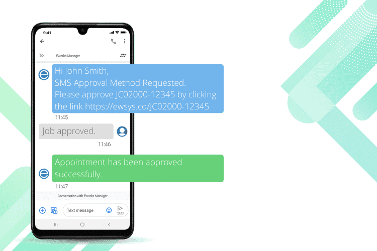 Service Management Software - SMS Job Approval