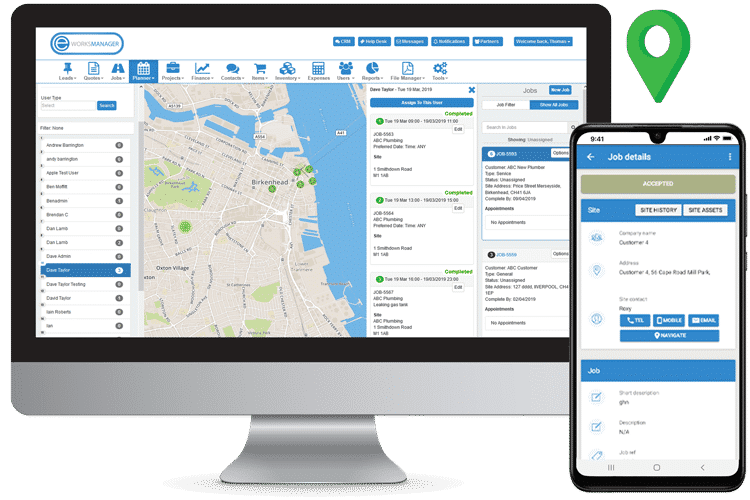 Assign Jobs to the Closest Available Technician