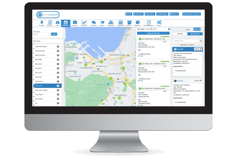 Team Tracking Software - Keep Track of Jobs and Mobile Workers in the field