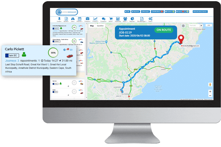 Plumbing Software - Track your plumbers in the field